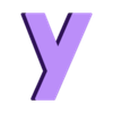 y.stl Letters for Learning the Alphabet