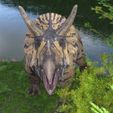 dion 4.jpg Triceratops Realistic Dinosaur low/ high Poly