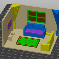 Ekran-görüntüsü-2021-09-19-201906.png Free STL file Multicolor Living Room Architectural Model・3D print design to download, huseyinozen