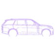 range rover 2023.stl Wall Silhouette: Land Rover - range rover 2023