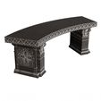 Wireframe-Stone-Bench-02-Curved-2.jpg Stone Bench Collection