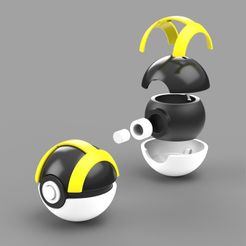 Ultraball_Camera_SOLIDWORKS-Viewport-2.jpg Pokemon Pokeball Ultra Ball Splitted