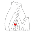 10.png BEAR MAMA KID FAMILY FAMILY 9 DECOR puzzle