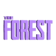 The Forest upper part.stl The Forest logo