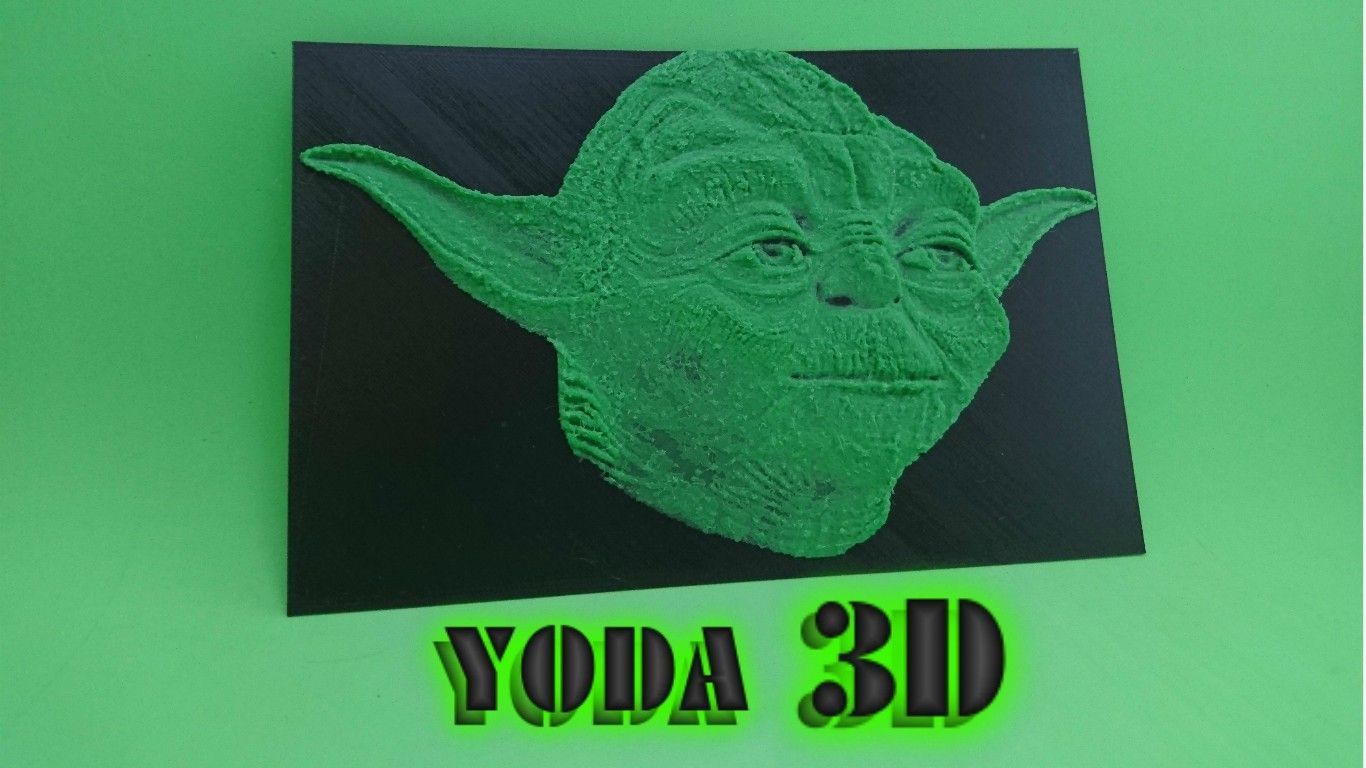 YODA.jpg Download free STL file 3D YODA DRAWING (STAR ​​WARS) • 3D printable object, 3dlito