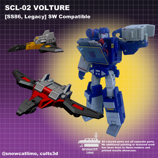 scl-02-volture-front-cover.png SCL-02 Volture - Studio Series 86 Laserbeak Remake - Transformers