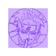 naruto_Front_85x85.stl Coaster Naruto