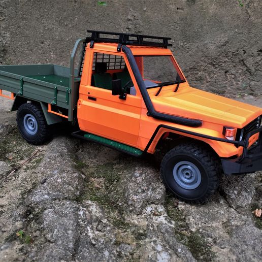 🚗 Toyota land cruiser lc75 RC pick up truck 1 to 16 WPL scale 3D print ...