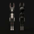 5.jpg BJD Doll stl 3D Model for printing Bunny Rabbit Furry Anthro Ball Jointed Art Doll 23cm