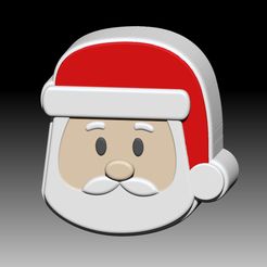 SantaClausFace.jpg STL-Datei WEIHNACHTSMANN GESICHT FESTES SHAMPOO UND FORM FÜR SEIFENPUMPE・Design für den 3D-Druck zum Herunterladen