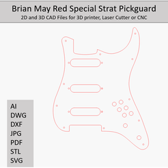 image_2023-12-03_175301715.png Brian May Red Special PICKGUARD, TEMPLATES, 2D AND 3D CAD FILES