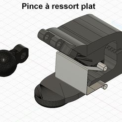 Pince-à-ressort-plat.jpg Файл STL Плоский пружинный зажим, зажим, из, крепление, зажимы Bender, камера,・Дизайн 3D принтера для загрузки