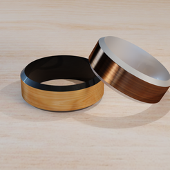 ANILLOS-DE-MADERA1.png Archivo STL ANILLO CON INTERIOR DE MADERA・Plan imprimible en 3D para descargar