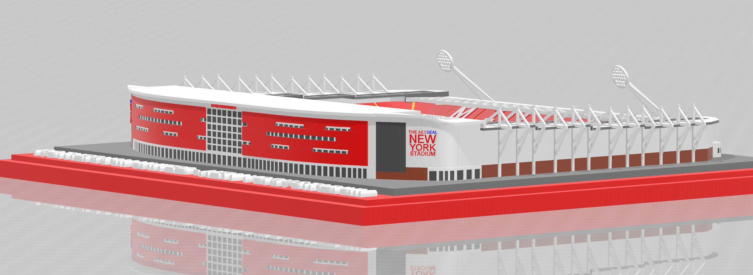 Download OBJ file Rotherham United New York Stadium • Template to 3D print ・ Cults