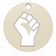 Untitled v1.png Porta-chaves Black Lives Matter (Vidas Negras Importam)