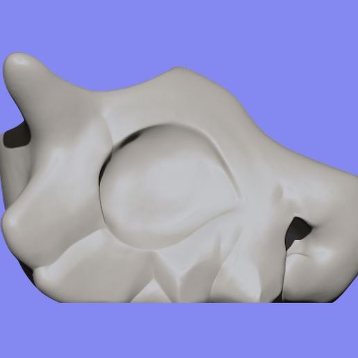 Cubone_side.jpg Cubone Skull Planter