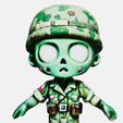 zombie1.png Undead Defender Nick: 3D-Printable Zombie Soldier Toy