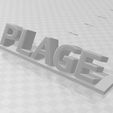PLAGE.jpg 3D WORD BEACH ideal for sea decor, ocean sand