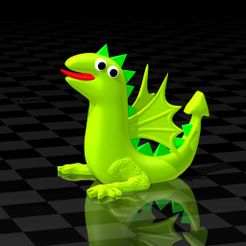 dragon-peppapig-1.jpg Datei 3MF Peppa Pig Freund - Dino - Drache・Design für 3D-Drucker zum herunterladen, syzguru11