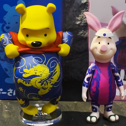 🎨 Winnie the Pooh and Piglet Japanese Tattoo Yakuza Pop Culture