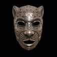 African_Benin_Leopard_Mask0010.jpg African Benin Leopard Mask - Tribal Art 3D Model (STL, OBJ, Colored 3MF)
