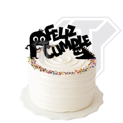 Topper-feizcumple-04-niño.png Fichier STL Décoration de gâteau pour enfants - Joyeux anniversaire avec un monstre・Objet imprimable en 3D à télécharger, Dianita12d