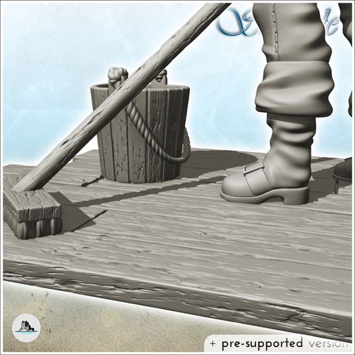 8.jpg Pirate sailor with turban brushing the ground (9) - Jungle Blackbeard Island Beach Piracy Caribbean Medieval