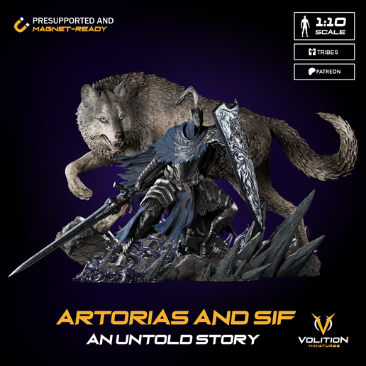 Artorias and Sif: An untold story | Figure | Dark Souls | Fan Art