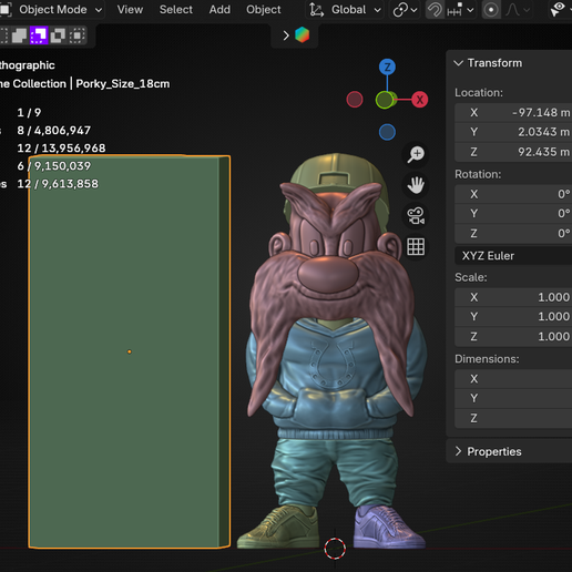 SY_UV_Cover_6_Stats_Size_.png Sam Yosemite Urban Vibes / 2 Styles, Urban Hoodie and Cowboy From Looney Tunes 🔫, ( Multi-Parts && Full 3MF Multicolor ))