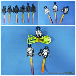 20150820_07.jpg Fichier STL gratuit Porte-câbles Minions・Objet imprimable en 3D à télécharger