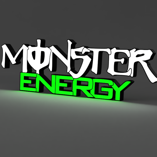 MONSTER ENERGY LED 3D model