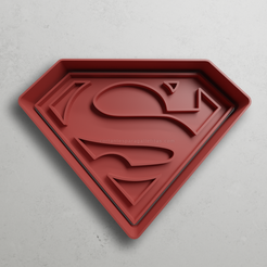 push-diseño.png STL file Super Man Logo・3D print design to download