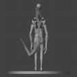 alien_back.png Xenomorph "Big chap" 3D Print Ready Model.