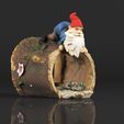 Figure_0003.jpg Gnome Gutter Downspout Extension Decorative Splash Block Statue Rain Gutter Guardian Decoration Outdoor Resin Sculpture