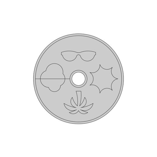 2D(Summer).jpg Donut Bath Bomb 4 Different shapes Mold Solid Soap Press