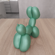 untitled4.png 3D Balloon Dog Decor with 3D Stl File & Animal Print, Balloon Gift, Animal Decor, 3D Printed Decor, Gift for Kids, 3D Printing, Animal Gift