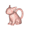 model-1.png Brass abyssinian cat low poly no.1