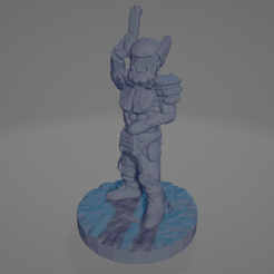 Colonial-Recon-Officer.png STL file Colonial Recon Officer・Template to download and 3D print