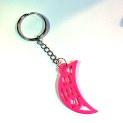 portachiavi moon mom 01.jpg Free STL file Mom Keychain・Design to download and 3D print, CambiamenteDS