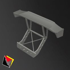 0190_Spoiler_Nissan_R34_0190-Rev.jpg STL file 1/64 Scale Rear Spoiler Wing Diecast Hot Wheels R34・3D print model to download