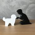 IMG-20240322-WA0198.jpg Boy and his Maltese for 3D printer or laser cut