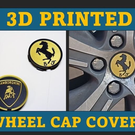 🛞 Wheel cap covers・Free 3D File for ・Cults