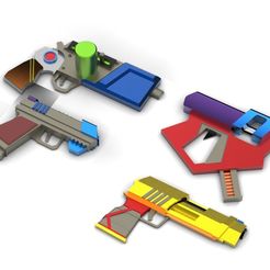Pistol4.22.jpg Archivo 3D Cuatro pistolas para un cosplay.・Objeto para impresora 3D para descargar