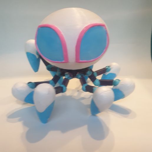 🕷️ Spider Bot Spider Gwen TWIRL-E・ STL File for 3D printing・Cults