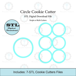 Etsy-Listing-Template-STL.png Circle Cookie Cutter | Multi Cutter | STL File