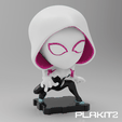 GSQ (2).png Free STL file Spider-Gwen (PlaKit2 Series)・3D print design to download