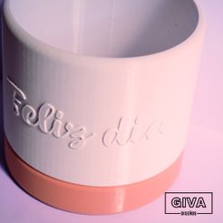 223.jpg Archivo STL Maceta Feliz dia・Plan de impresión en 3D para descargar