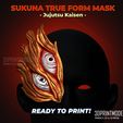 Jujutsu_Kaisen_Sukuna_Mask_Cursed_Tool_3d_print_model_stl_file_01.jpg Sukuna True Form Mask - Jujutsu Kaisen Cosplay Mask