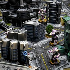 P1010693-2.jpg 3D file HEXTECH - City Streets (Battletech Compatible Terrain)・3D print object to download