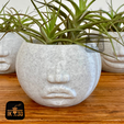 9.png Funny Facial Expression Planters Set of 4 / Candle Holders / Containers
